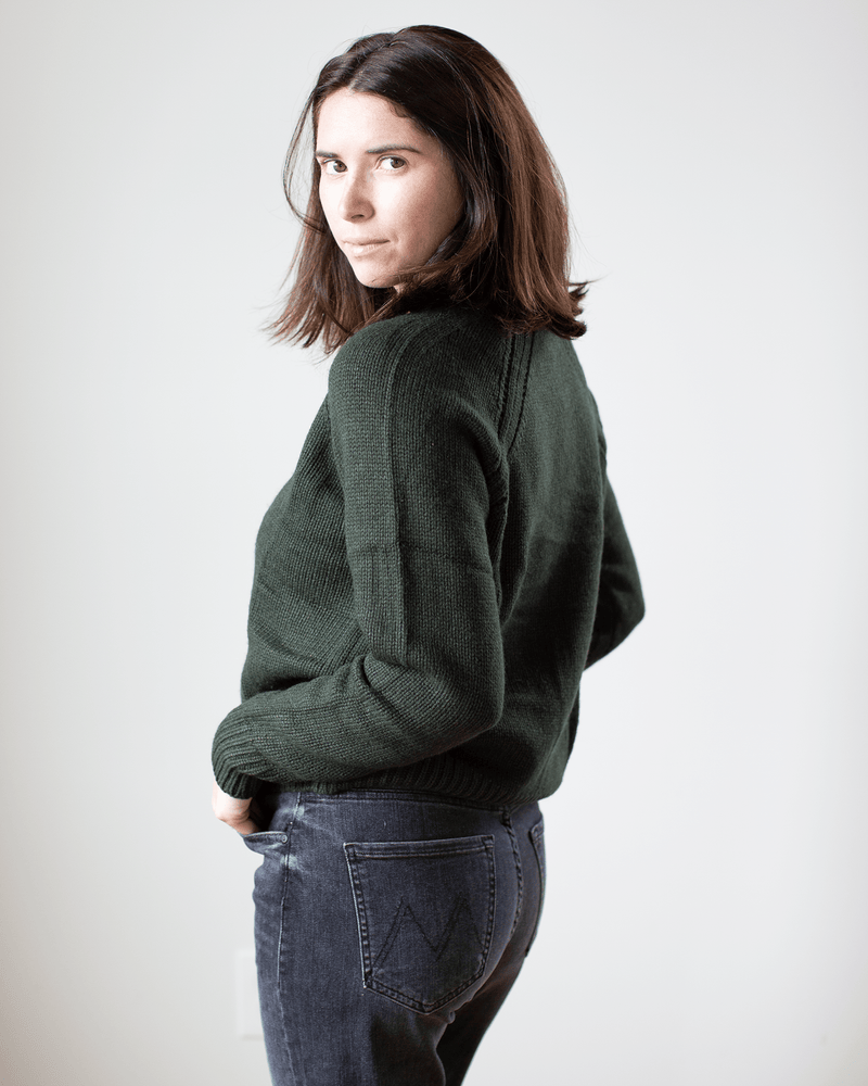 Autumn Cashmere Clothing Relaxed Open Raglan Crew in Cypress