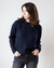 Autumn Cashmere Clothing Relaxed Open Raglan Crew in Peacoat