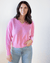 Autumn Cashmere Clothing V Neck w/ Back Yoke in Carnation