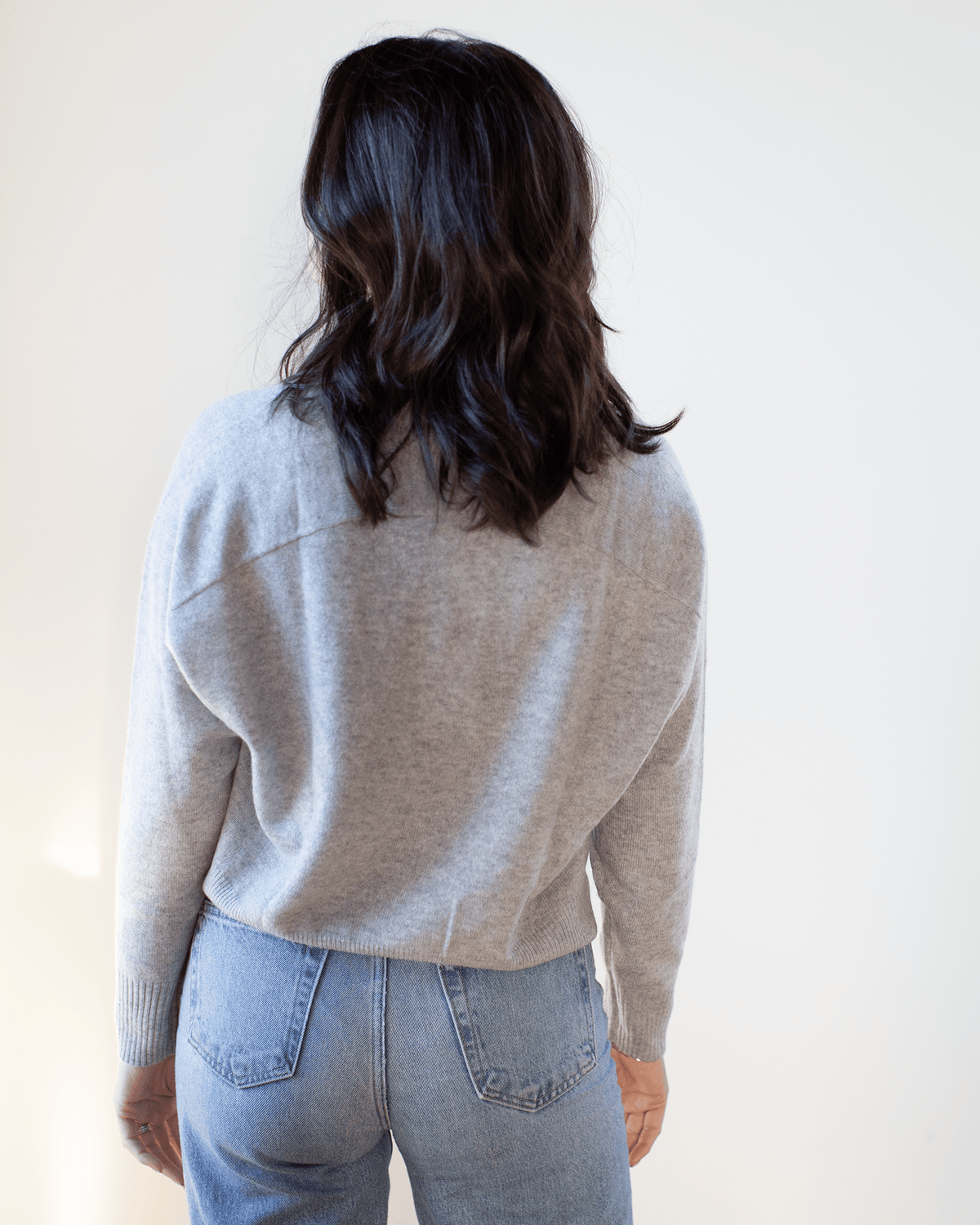 Autumn Cashmere Clothing V Neck w/ Back Yoke in Sweatshirt