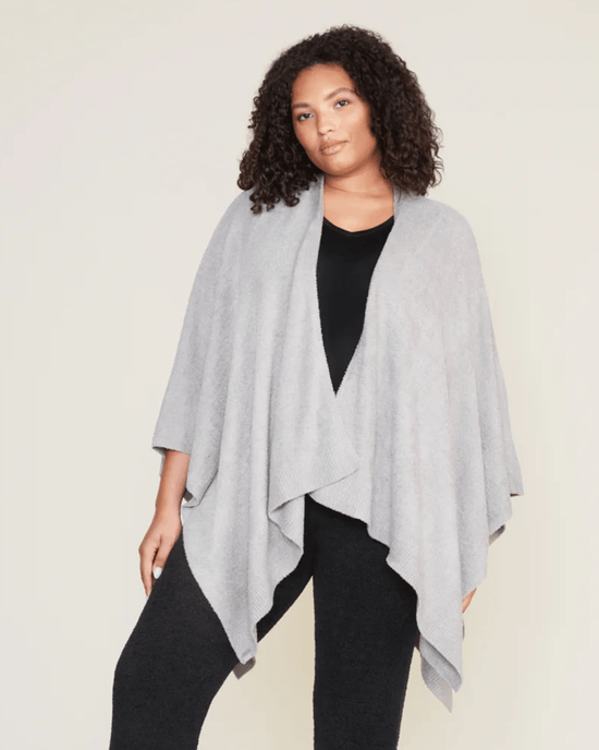 Barefoot Dreams Clothing Dove Gray / OS CCL Heathered Weekend Wrap in Dove Gray