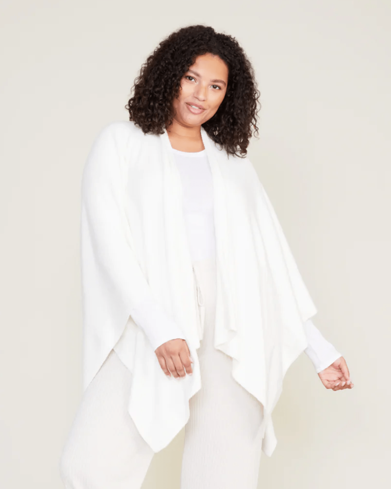 CCL Heathered Weekend Wrap in Pearl