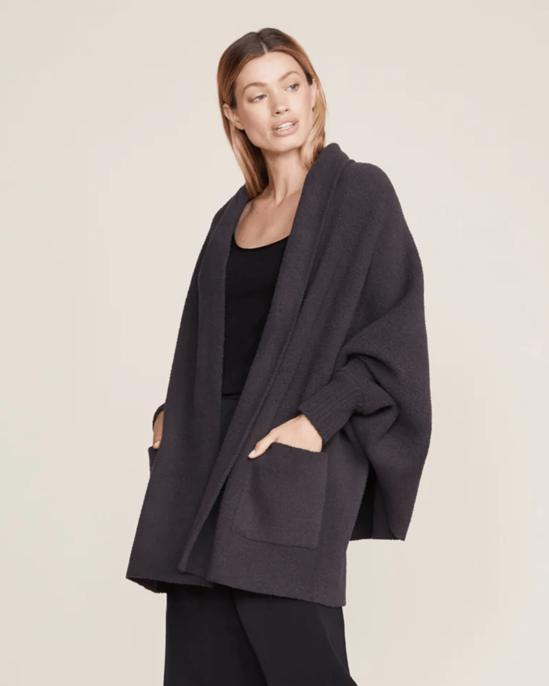 Barefoot Dreams Clothing Carbon / O/S Cozychic Blanket Wrap in Carbon