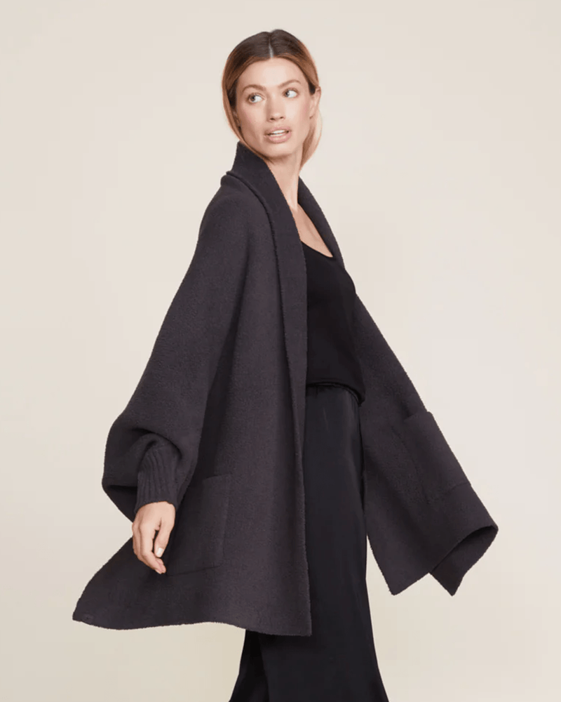Barefoot Dreams Clothing Carbon / O/S Cozychic Blanket Wrap in Carbon