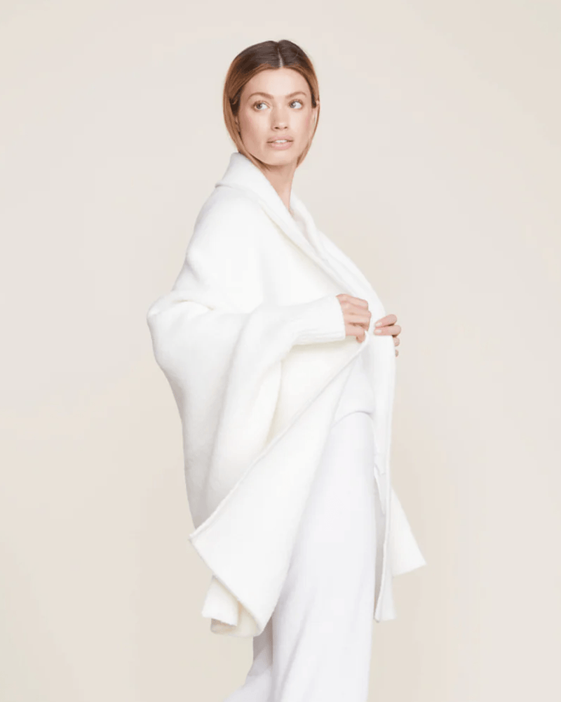 Barefoot Dreams Clothing Pearl / O/S Cozychic Blanket Wrap in Pearl