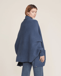 Barefoot Dreams Clothing Smokey Blue / O/S Cozychic Blanket Wrap in Smokey Blue