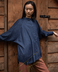 Beaumont Organic Clothing Adella-Leigh Top in Indigo