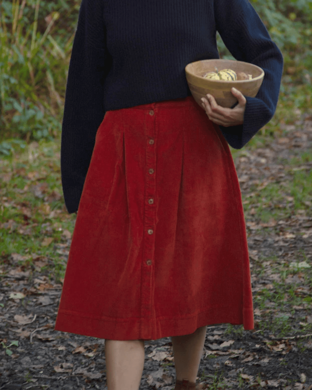 Beaumont Organic Clothing Alyvia Skirt in Burnt Orange