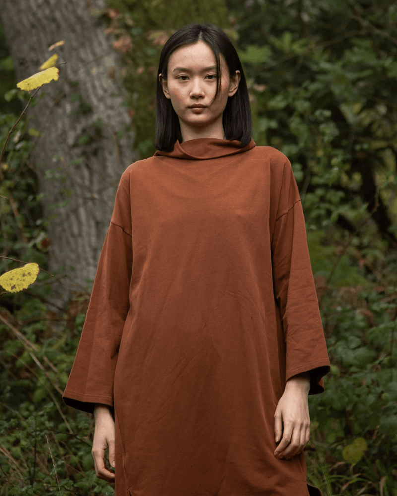 Beaumont Organic Clothing Ayse Dress in Walnut
