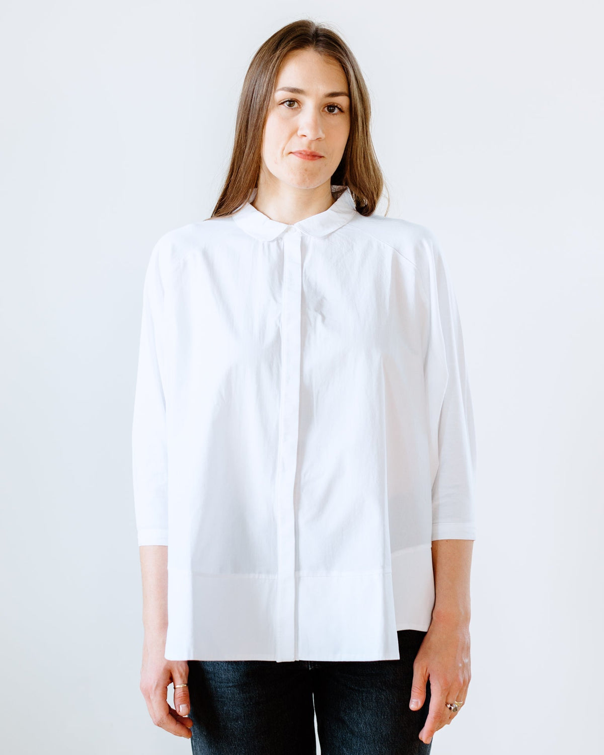 Beaumont Organic Clothing Everly Organic Cotton Shirt in White