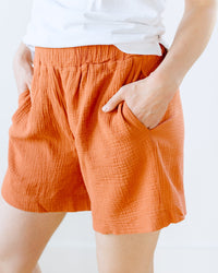 Beaumont Organic Clothing Gilma Organic Cotton Shorts in Paprika