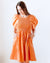 Beaumont Organic Clothing Layrah-May Linen Dress in Sunset-Orange