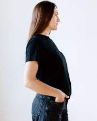 Beaumont Organic Clothing Maliah Organic Cotton T-Shirt in Black