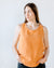 Beaumont Organic Clothing Myriam Organic Cotton Vest in Sunset-Orange
