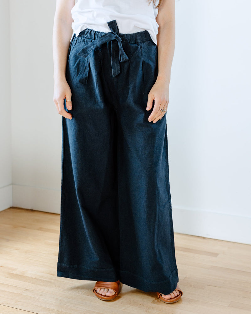 Beaumont Organic Clothing Riya-May Trouser in Navy