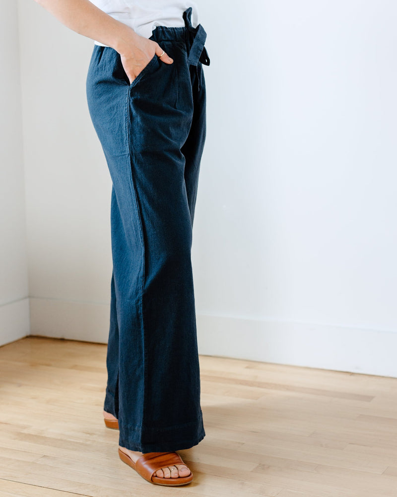 Beaumont Organic Clothing Riya-May Trouser in Navy