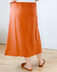 Beaumont Organic Clothing Ursa Organic Cotton Skirt in Paprika
