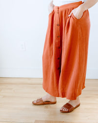 Beaumont Organic Clothing Ursa Organic Cotton Skirt in Paprika