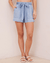 Bella Dahl Clothing Belted Pocket Short in Bayside Wash