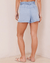 Bella Dahl Clothing Belted Pocket Short in Bayside Wash