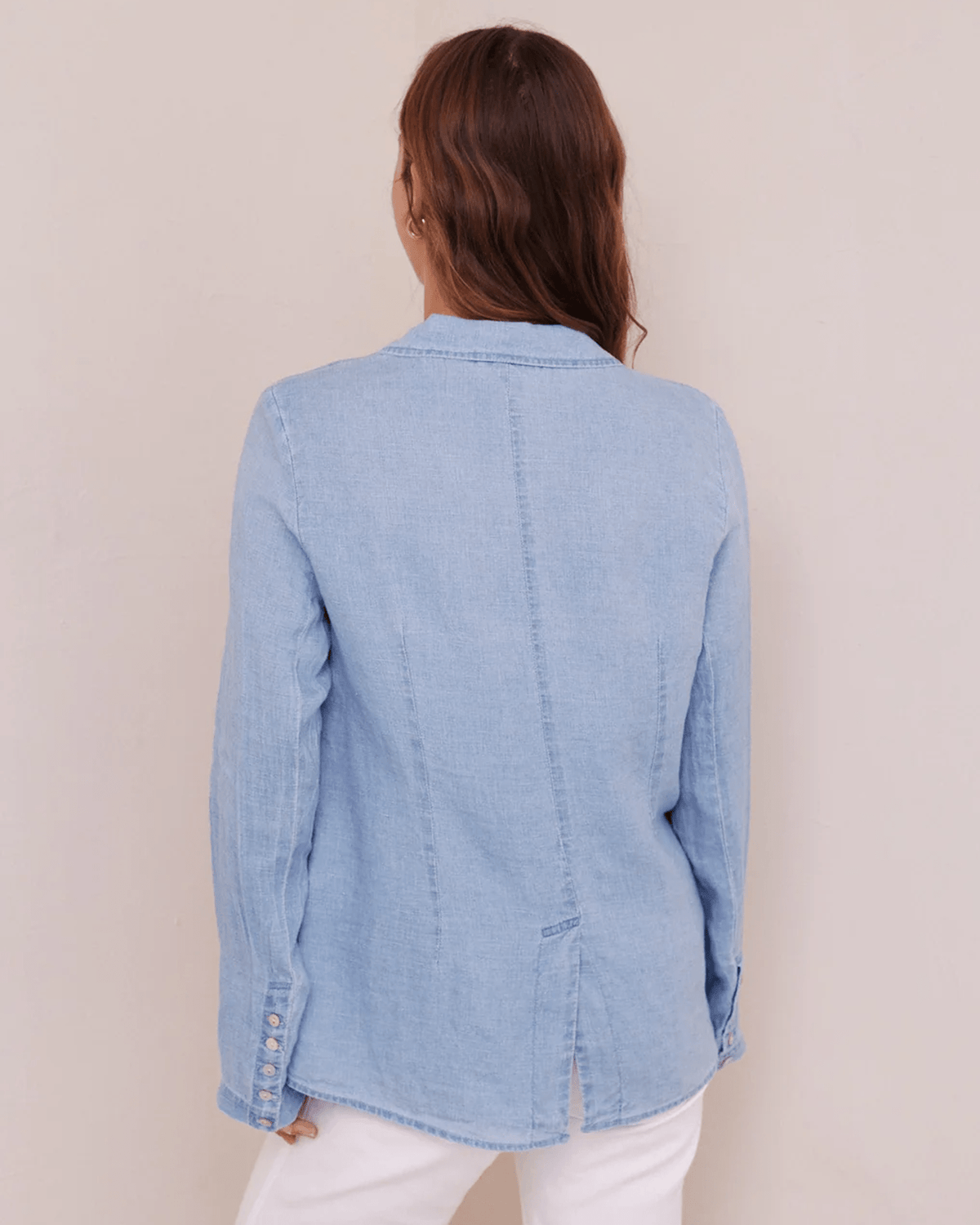 Bella Dahl Clothing Easy Longline Blazer in Bayside Wash
