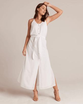 Bella Dahl Clothing Flowy Hem Maxi Dress in White