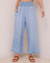 Bella Dahl Clothing Smocked Waist Wide Leg Pant in Bayside Wash