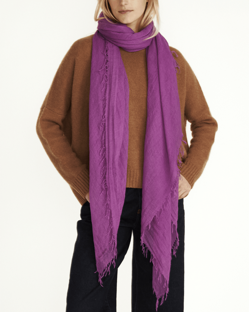 Chan Luu Accessories Hyacinth Violet Cashmere & Silk Scarf in Hyacinth Violet