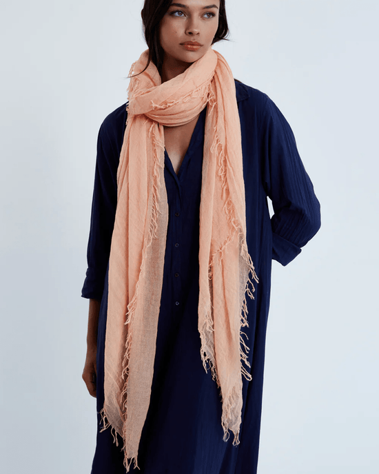 Chan Luu Accessories Cashmere & Silk Scarf in Peach