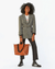 Clare V. Accessories Cuoio Autumn Croco Le Zip Sac in Cuoio