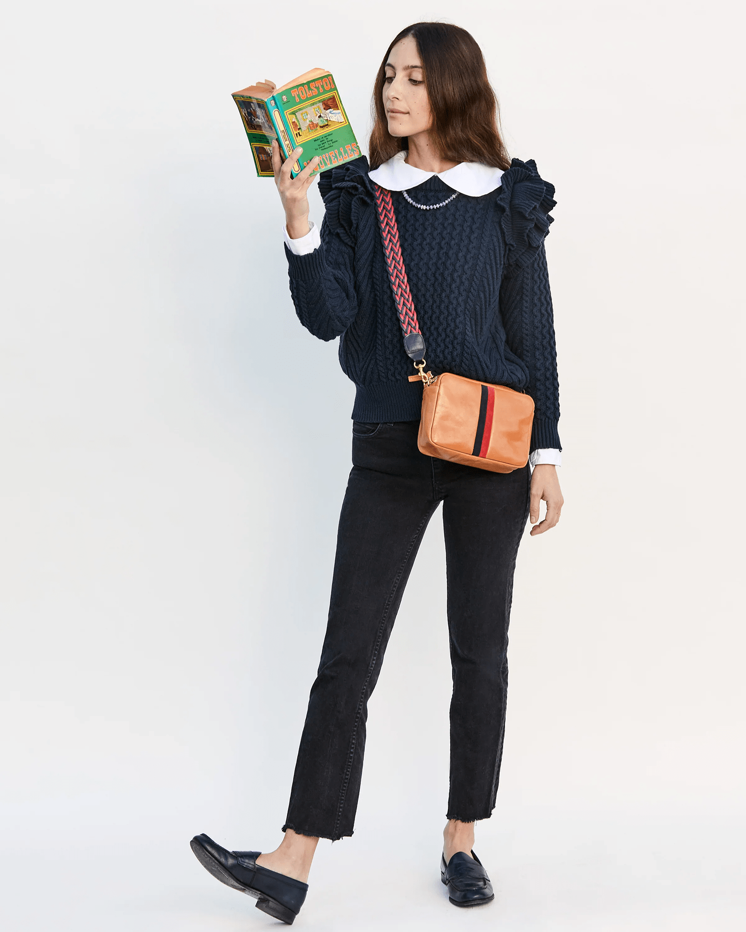 Clare v bag deals strap