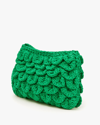 Clare V. Accessories Emerald Estelle in Emerald Crochet Scallop