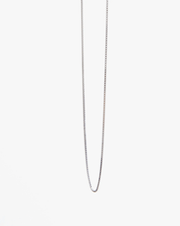 Clare V. Jewelry Sterling Silver Fine Box Chain Necklace 16in in Sterling Silver