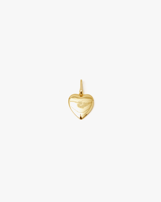 Clare V. Jewelry 14K Gold Vermeil Heart Charm in 14K Gold Vermeil