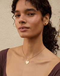 Clare V. Jewelry 14K Gold Vermeil Heart Charm in 14K Gold Vermeil