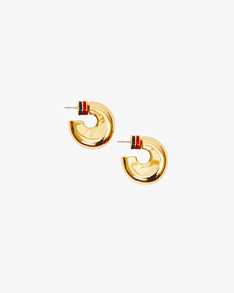 Clare V. Jewelry Gold Le Hoop in Gold