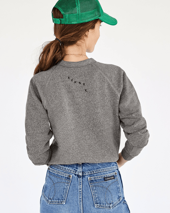 Clare V. Masculin Feminin Sweatshirt in Grey w/ Black 