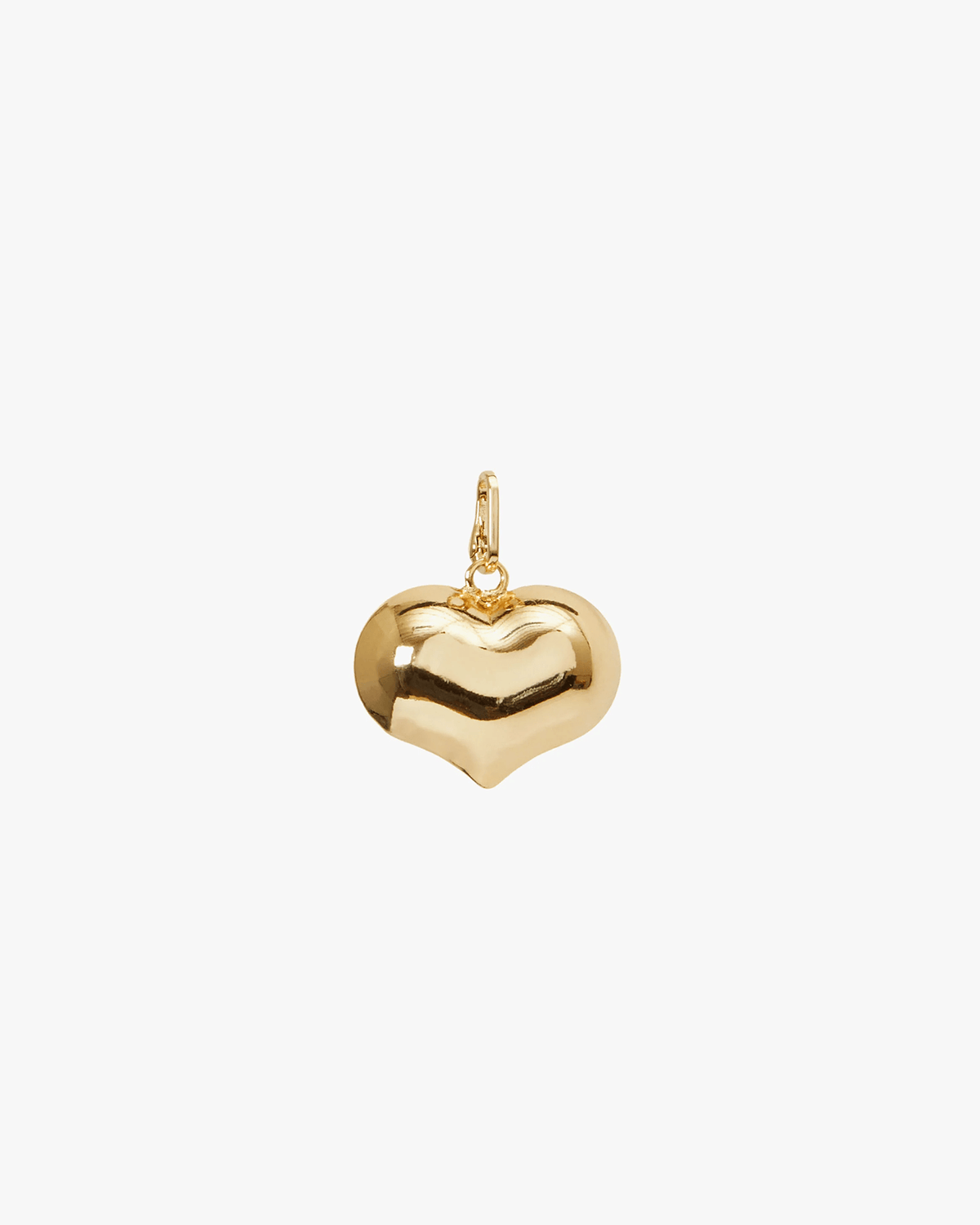 Clare V. Jewelry Vintage Gold Mylar Heart Charm in Vintage Gold