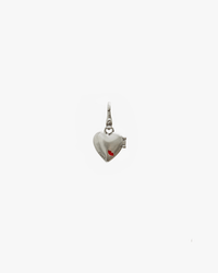 Clare V. Jewelry Sterling Silver Petit Heart Locket in Sterling Silver