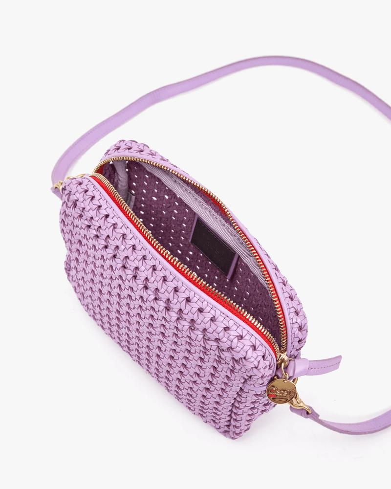 Clare V. Accessories Lilac Rattan Midi Sac in Lilac