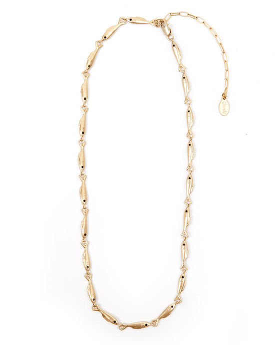Clare V. Sardine Chain in Vintage Gold 