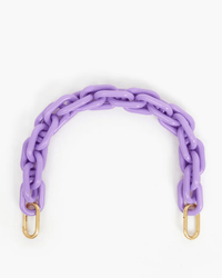 Clare V. Accessories Dark Lilac Shortie Strap in Dark Lilac
