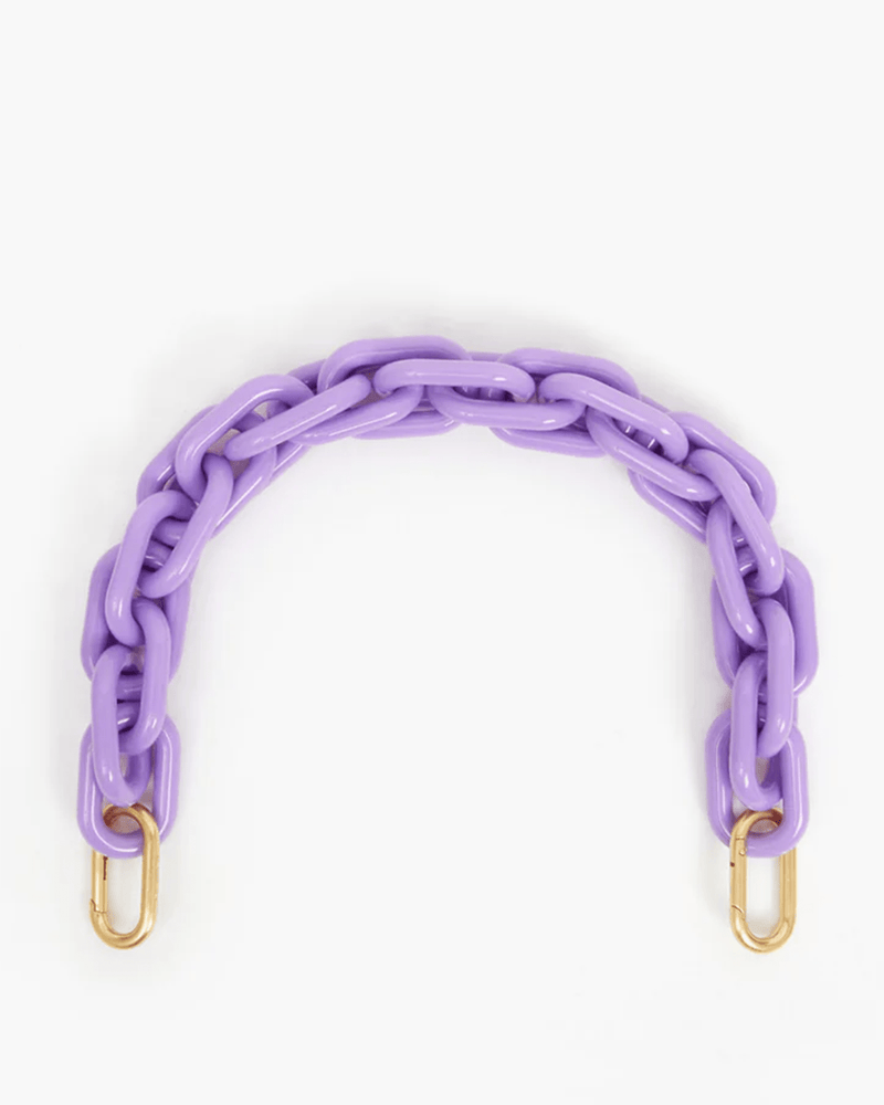 Clare V. Accessories Dark Lilac Shortie Strap in Dark Lilac