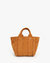Clare V. Accessories Camel Suede Le Petit Box Tote in Camel