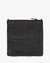 Clare V. Accessories Black Woven Checker Foldover Clutch w/ Tabs in Black