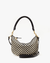 Clare V. Accessories Black & Cream Woven Checker Petit Moyen Messenger in Black & Cream