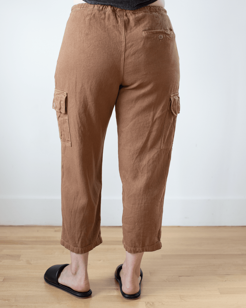 CP Shades Clothing Cropped Cargo Pant - Hemp Blend Twill in Bronze