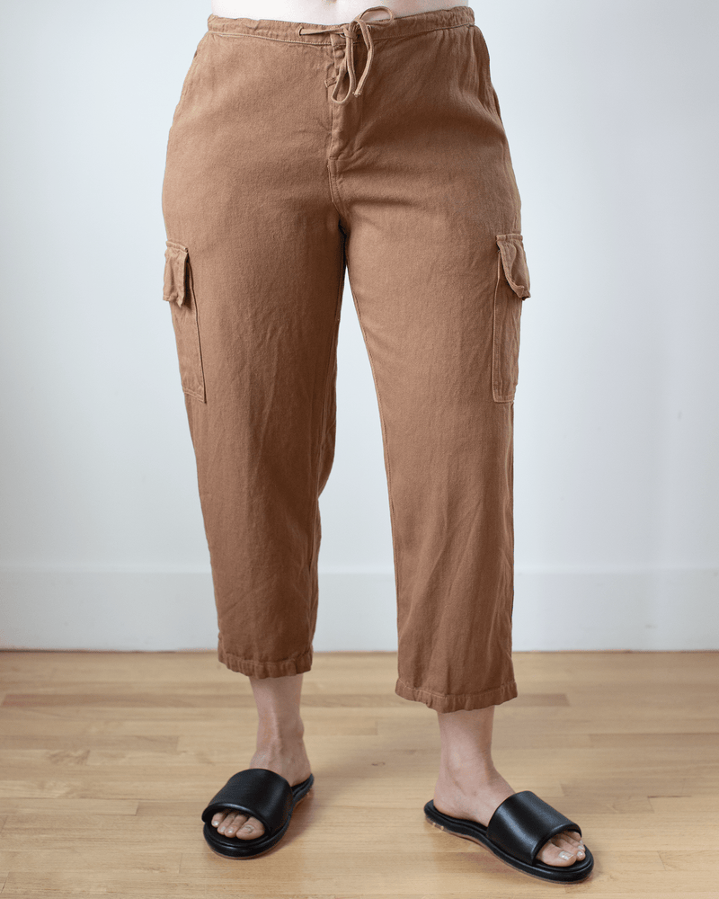 CP Shades Clothing Cropped Cargo Pant - Hemp Blend Twill in Bronze