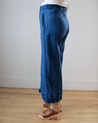 CP Shades Clothing Cropped Polly Pant in Bleach Indigo Twill