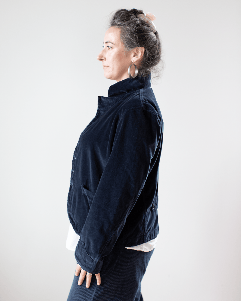 CP Shades Clothing Dree Jacket - Cotton Velvet in Ink
